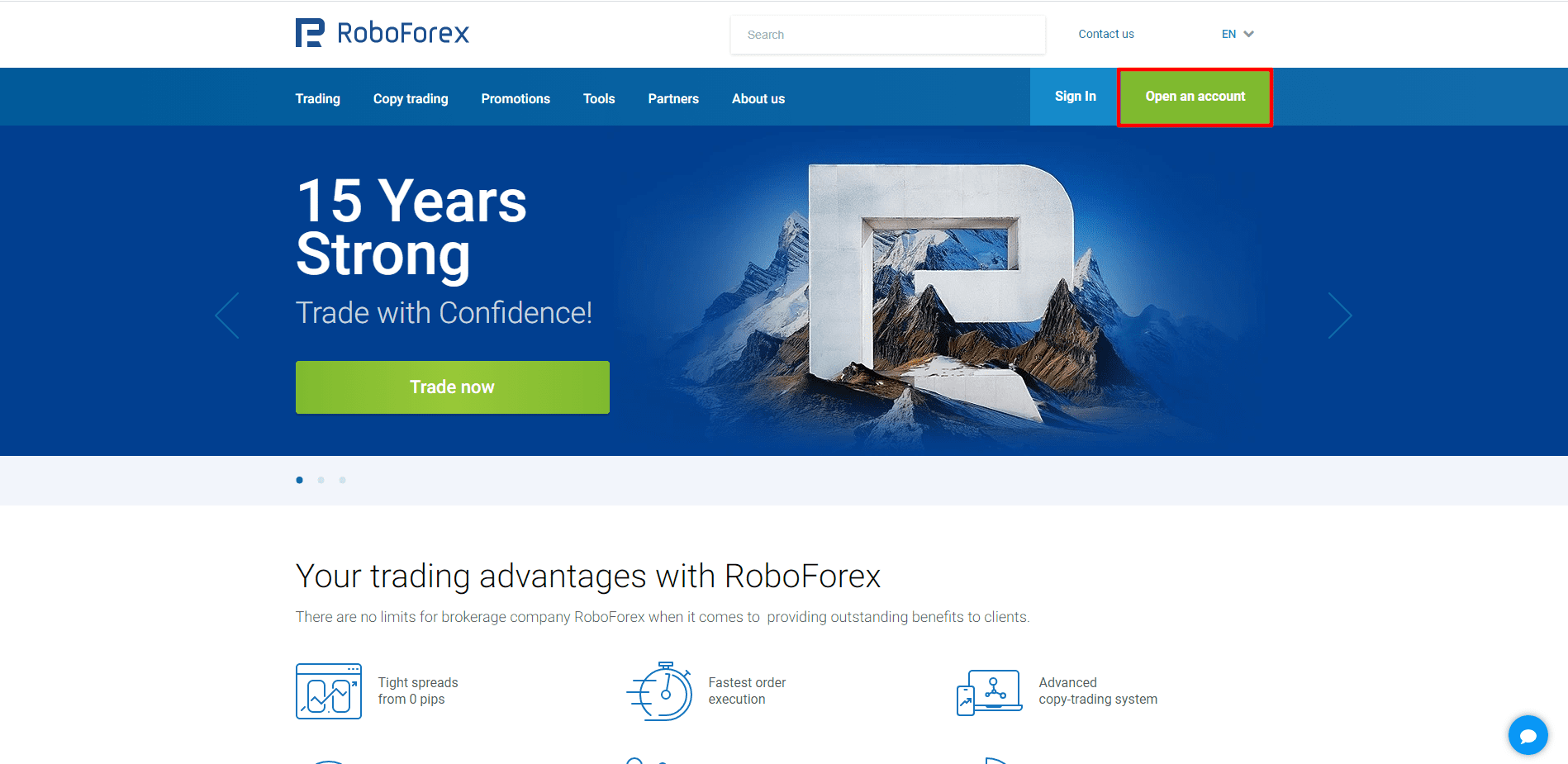 сайт Roboforex