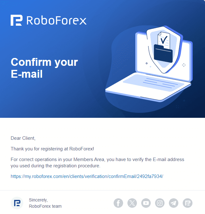 Подтверждение е-mail