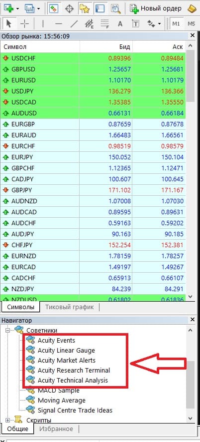 Информеры советника