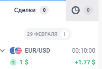 Минимальный объем 1$