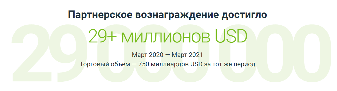Информация о партнерском вознаграждении