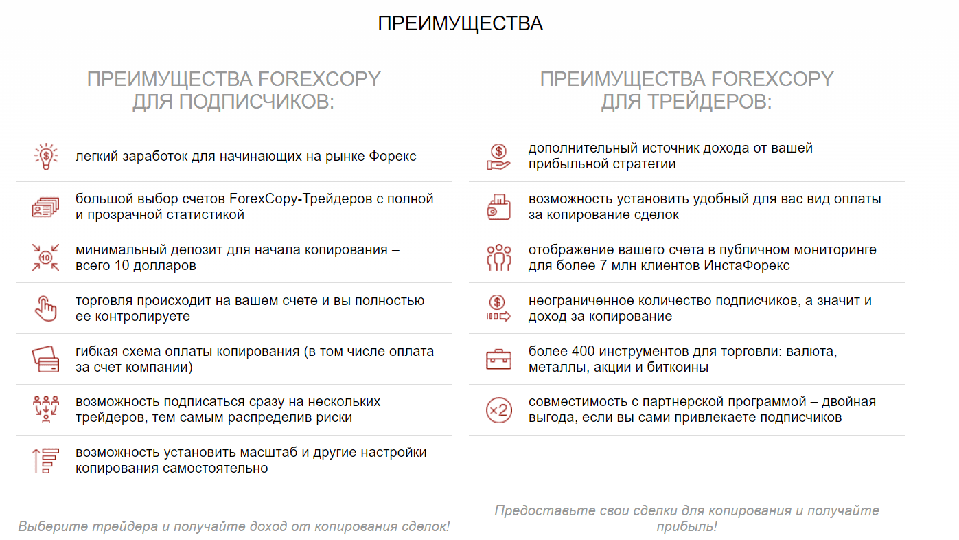 Преимущества копи-трейдинга