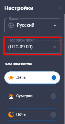 Время торгов
