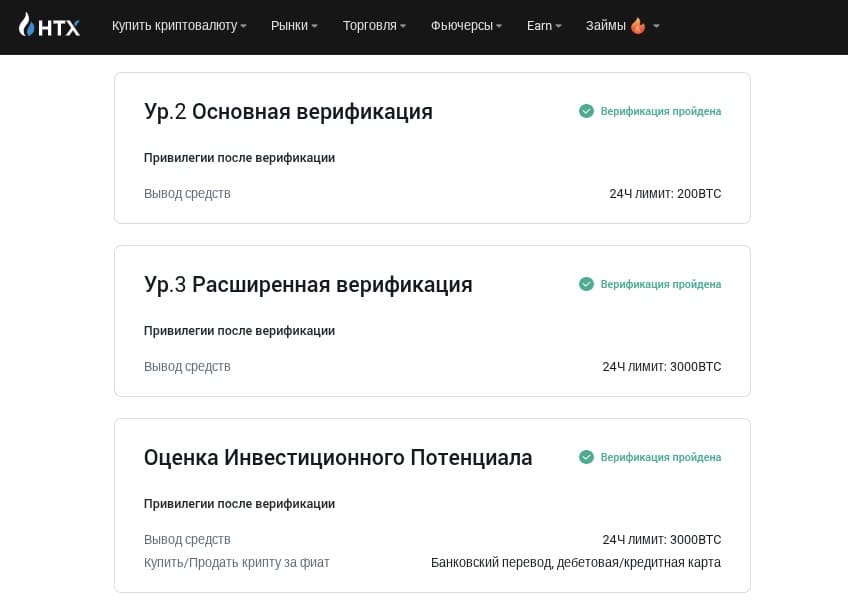 Привилегии после верификации