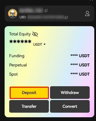 Пополнение аккаунта Apex Exchange