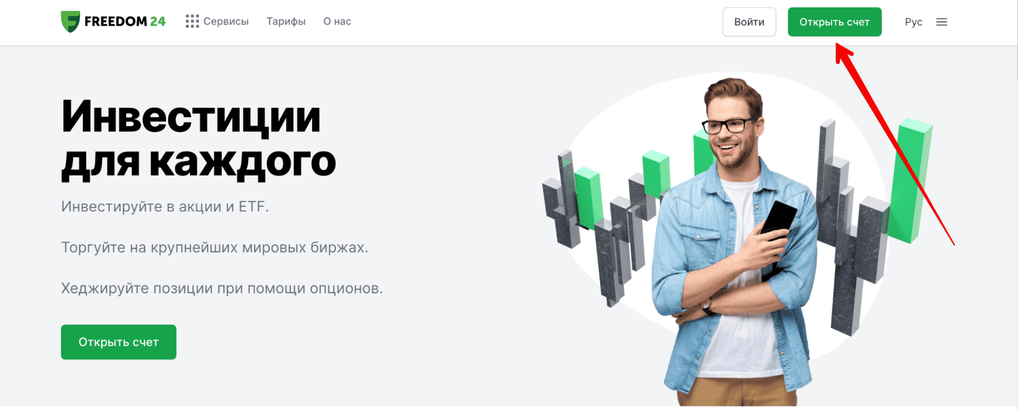Регистрация у брокера Фридом Финанс