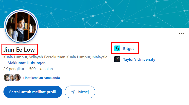 Информация с публичного аккаунта Linkedin