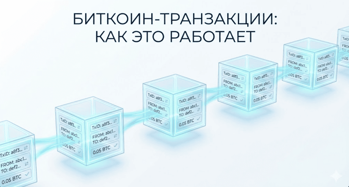 Как работают транзакции в сети биткоин