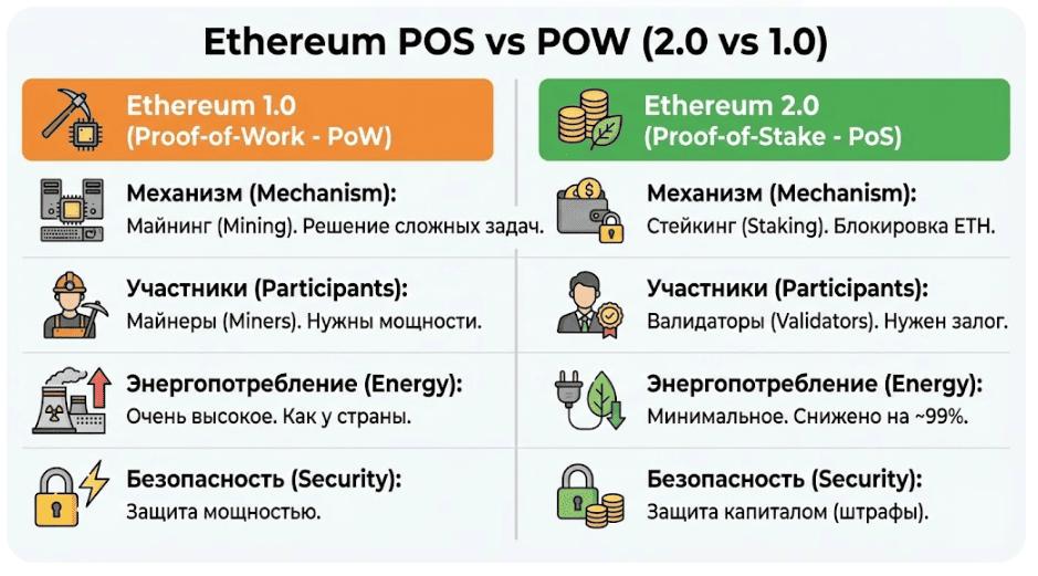 Что такое Ethereum 2.0, отличия