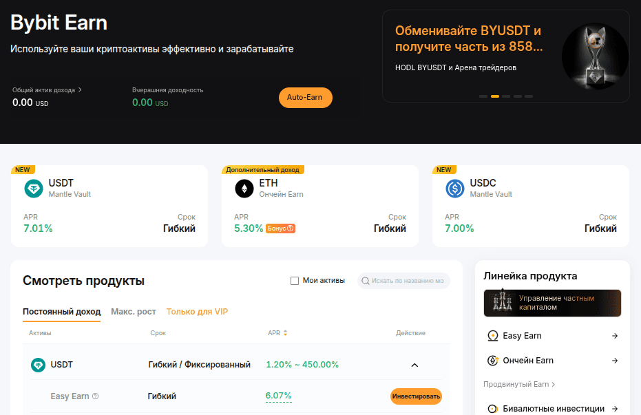 Bybit Earn