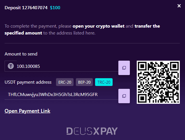 курс конвертации USDT в USD при пополнении у одного из брокеров.