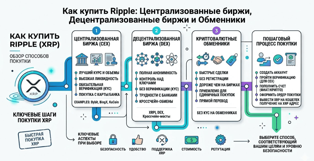 Три способа купить Риппл