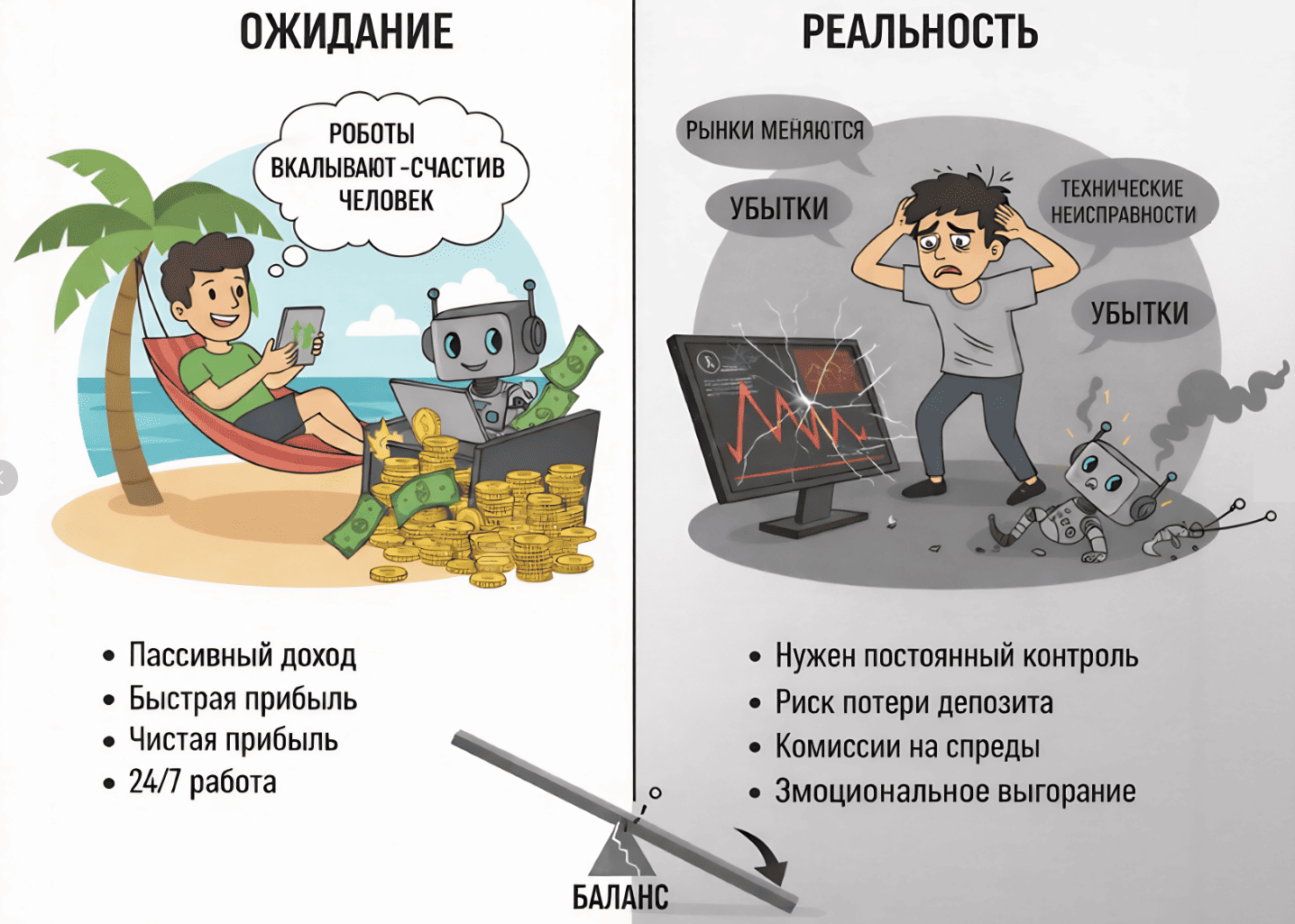 Торговые роботы - ожидание и реальность.