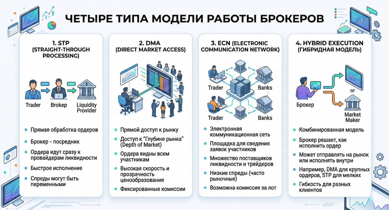 Модели работы брокеров