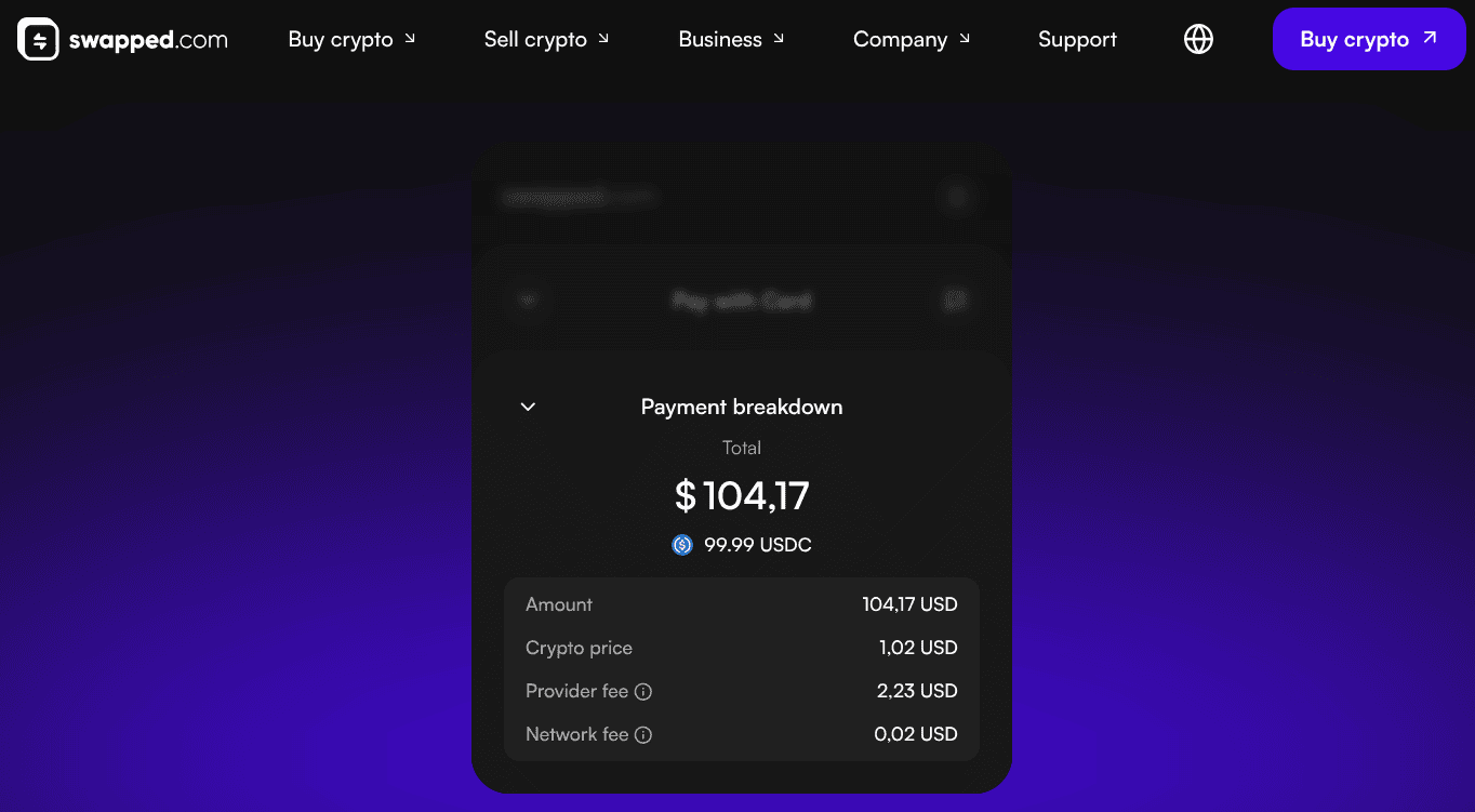 Оплата через Swapped.com